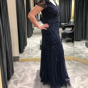 Formal mother of bride gown navy